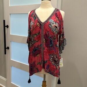 Democracy Cold Shoulder Top NWT